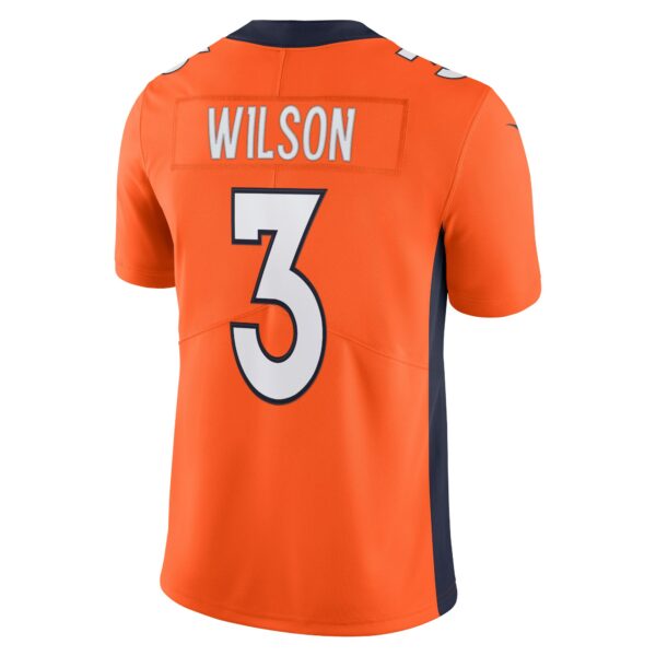 Men’s Denver Broncos Russell Wilson Nike Orange Team Vapor Limited Jersey