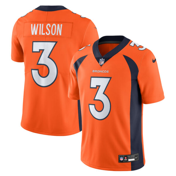 Men’s Denver Broncos Russell Wilson Nike Orange Vapor Untouchable Limited Jersey