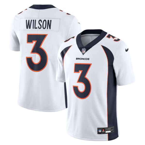 Men’s Denver Broncos Russell Wilson Nike White Vapor Untouchable Limited Jersey