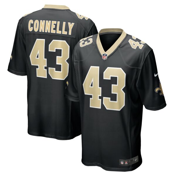 Men’s New Orleans Saints Ryan Connelly Nike Black Team Game Jersey