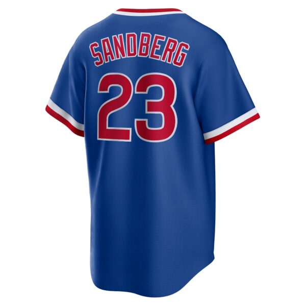 Men’s Chicago Cubs Ryne Sandberg Nike Royal Road Cooperstown Collection Player Jersey