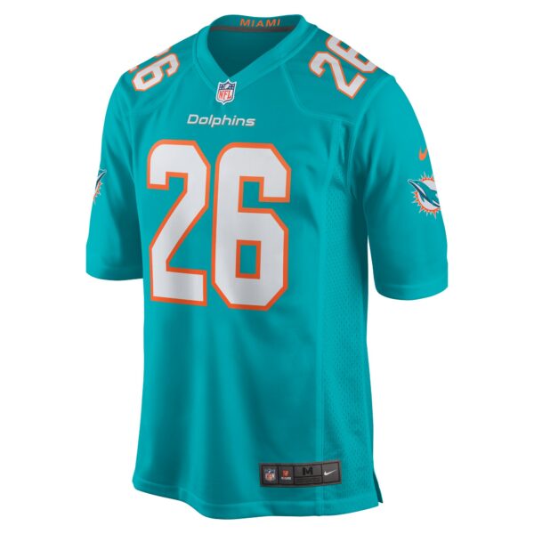 Men’s Miami Dolphins Salvon Ahmed Nike Aqua Game Jersey