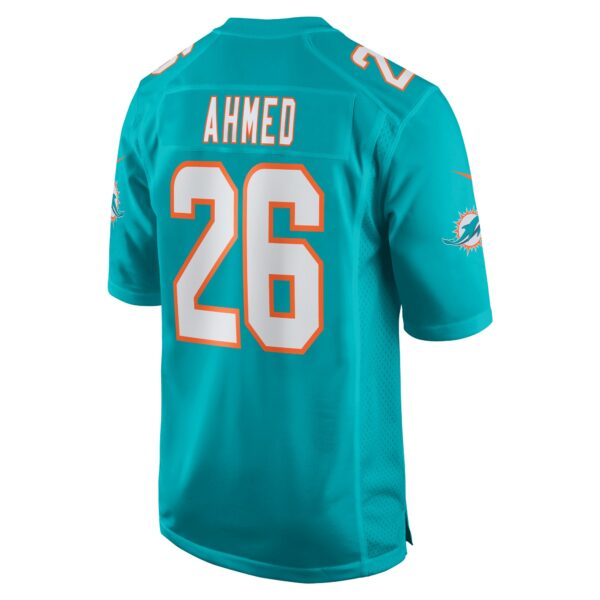 Men’s Miami Dolphins Salvon Ahmed Nike Aqua Game Jersey