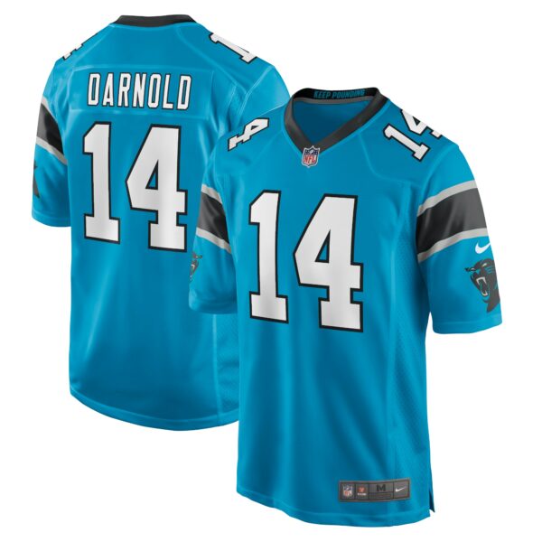 Men’s Carolina Panthers Sam Darnold Nike Blue Game Jersey