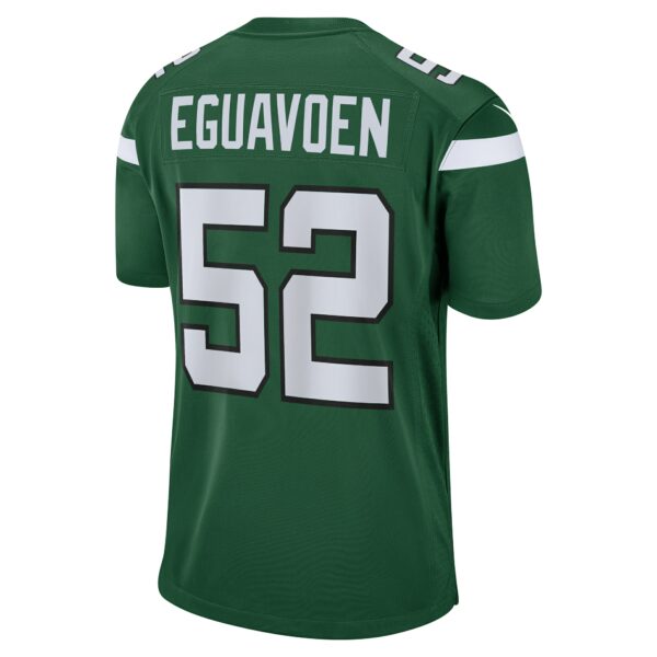 Men’s New York Jets Sam Eguavoen Nike Gotham Green Game Jersey