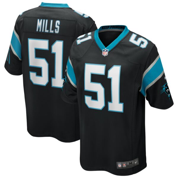 Men’s Carolina Panthers Sam Mills Nike Black Game Retired Player Jersey