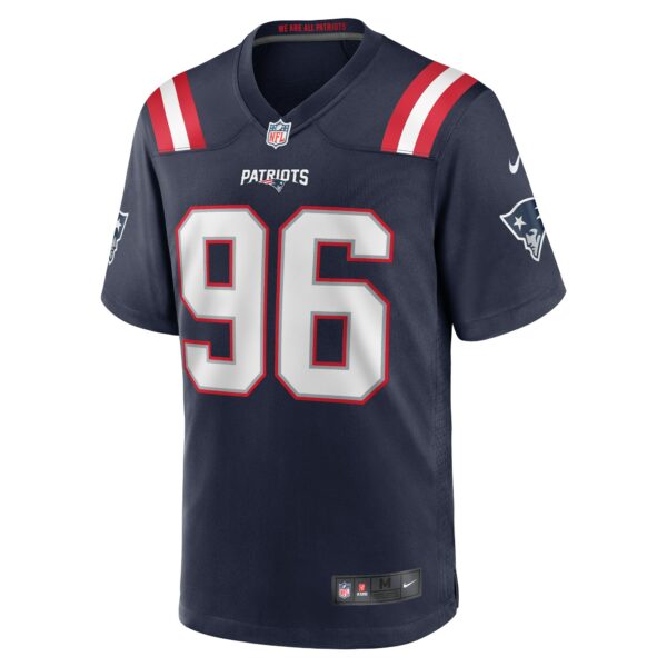 Men’s New England Patriots Sam Roberts Nike Navy Game Player Jersey