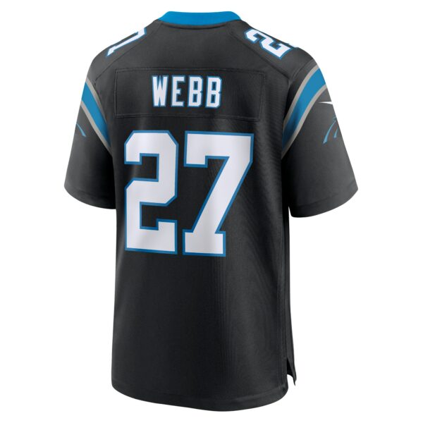 Men’s Carolina Panthers Sam Webb Nike Black Team Game Jersey