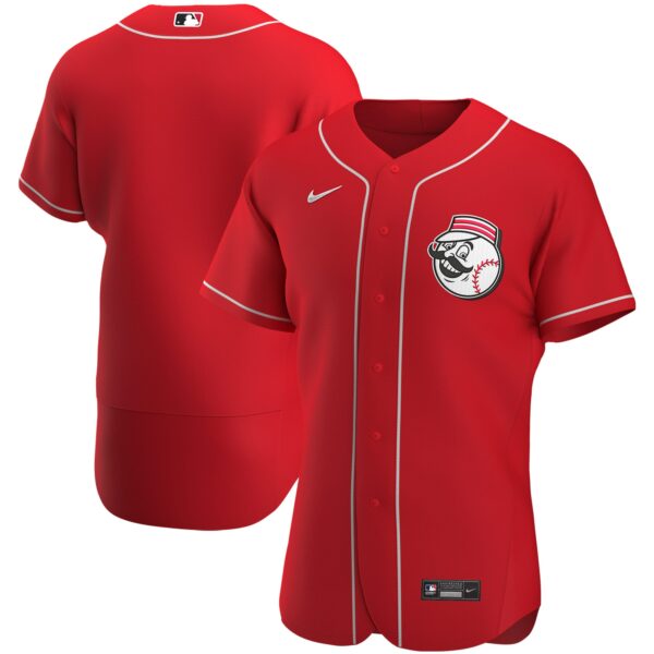 Men’s Cincinnati Reds Nike Scarlet Alternate Authentic Team Logo Jersey