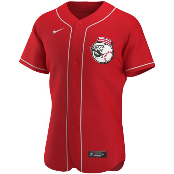 Men’s Cincinnati Reds Nike Scarlet Alternate Authentic Team Logo Jersey