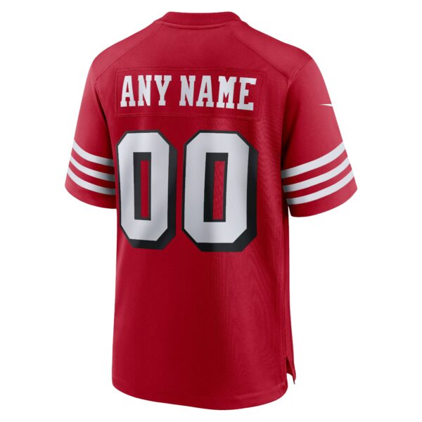 Men’s San Francisco 49ers Nike Scarlet Alternate Custom Game Jersey