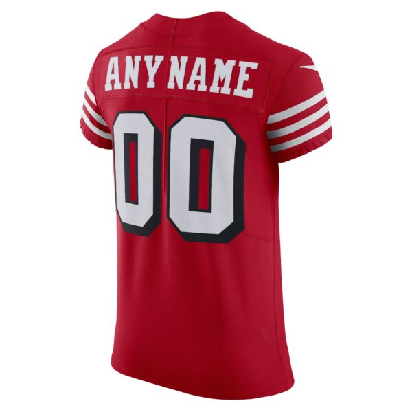 Men’s San Francisco 49ers Nike Scarlet Alternate Vapor Elite Custom Jersey