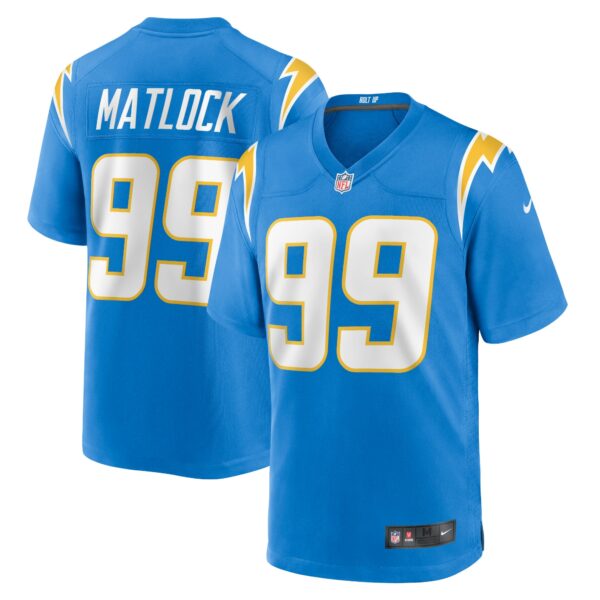 Men’s Los Angeles Chargers Scott Matlock Nike Powder Blue Team Game Jersey