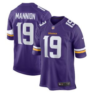 Men's Minnesota Vikings Sean Mannion Nike Purple Game Jersey