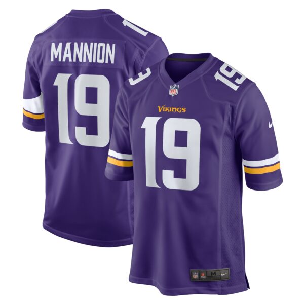 Men’s Minnesota Vikings Sean Mannion Nike Purple Game Jersey