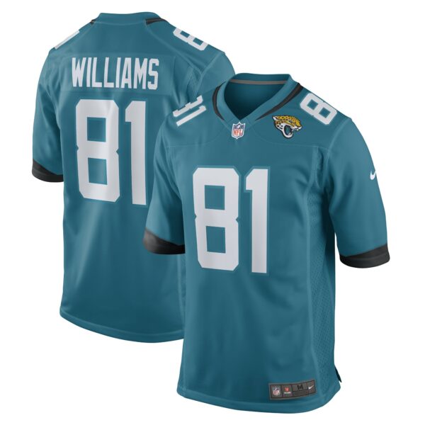 Men’s Jacksonville Jaguars Seth Williams Nike Teal Game Player Jersey