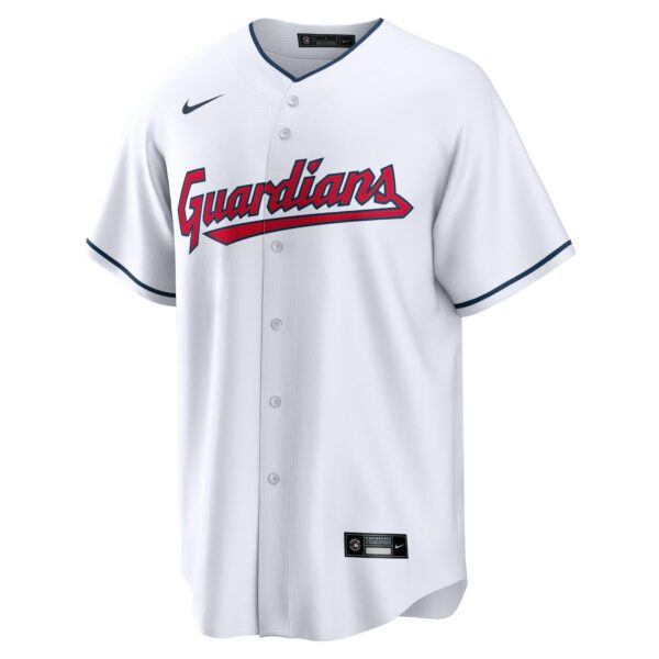 Men’s Cleveland Guardians Shane Bieber Nike White Replica Player Jersey