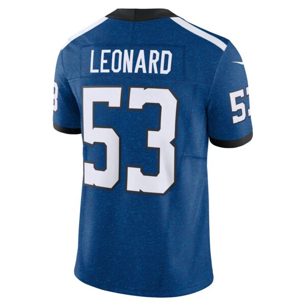 Men’s Indianapolis Colts Shaquille Leonard Nike Blue Vapor F.U.S.E. Limited Jersey