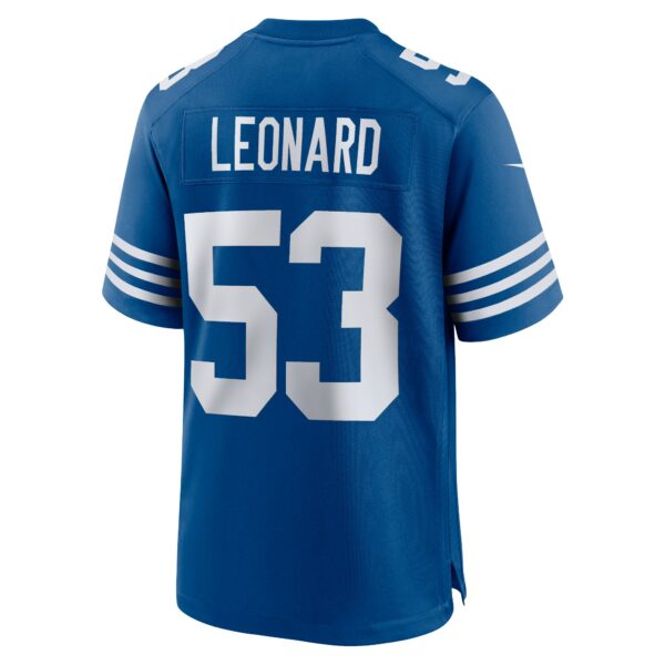 Men’s Indianapolis Colts Shaquille Leonard Nike Royal Alternate Game Jersey