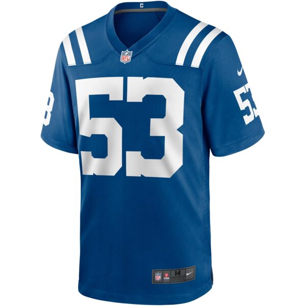 Men’s Indianapolis Colts Shaquille Leonard Nike Royal Game Player Jersey