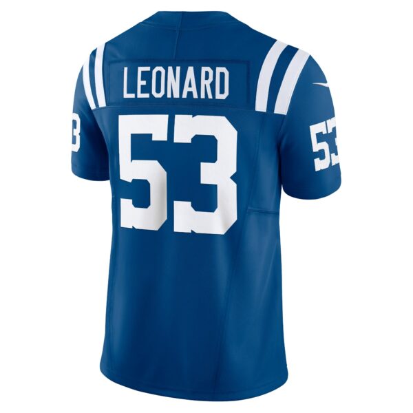 Men’s Indianapolis Colts Shaquille Leonard Nike Royal Vapor F.U.S.E. Limited Jersey