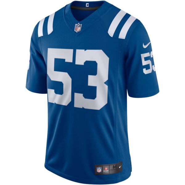 Men’s Indianapolis Colts Shaquille Leonard Nike Royal Vapor Limited Jersey