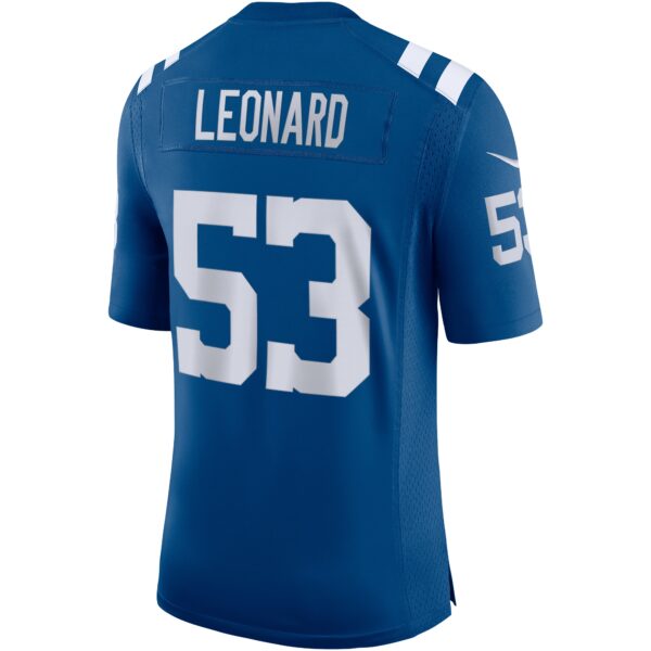 Men’s Indianapolis Colts Shaquille Leonard Nike Royal Vapor Limited Jersey