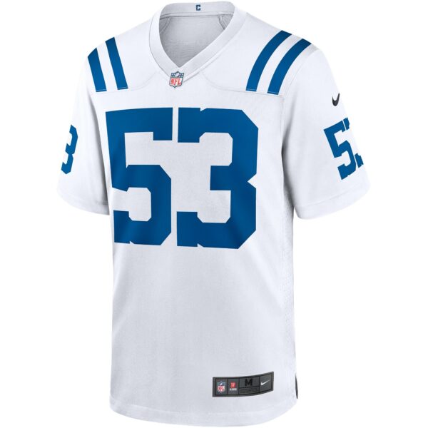 Men’s Indianapolis Colts Shaquille Leonard Nike White Game Player Jersey