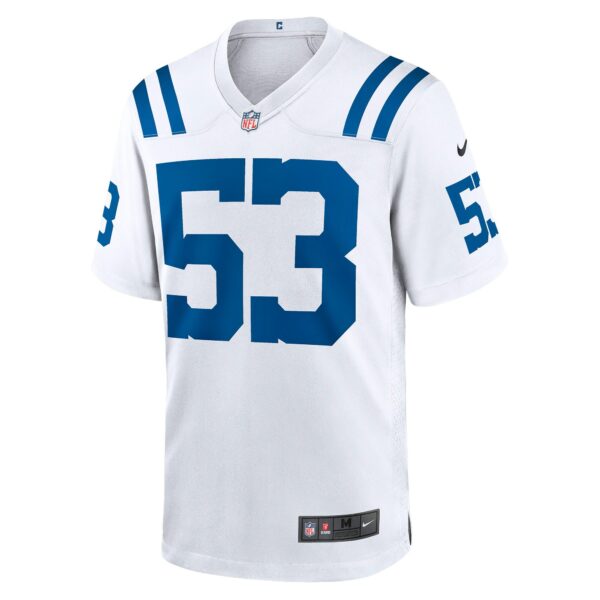 Men’s Indianapolis Colts Shaquille Leonard Nike White Player Game Jersey