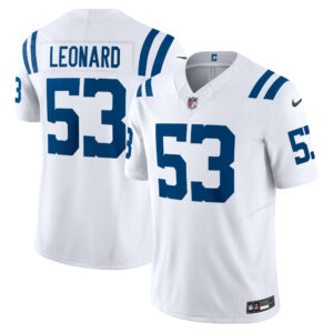 Men's Indianapolis Colts Shaquille Leonard Nike White Vapor F.U.S.E. Limited Jersey