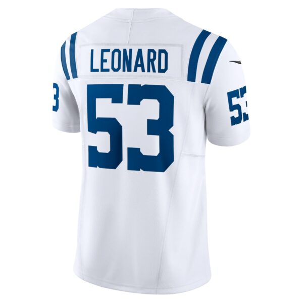 Men’s Indianapolis Colts Shaquille Leonard Nike White Vapor F.U.S.E. Limited Jersey