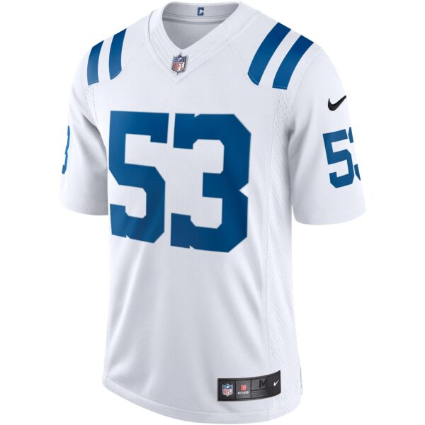 Men’s Indianapolis Colts Shaquille Leonard Nike White Vapor Limited Jersey