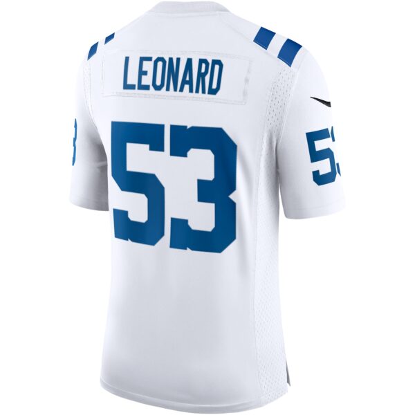 Men’s Indianapolis Colts Shaquille Leonard Nike White Vapor Limited Jersey