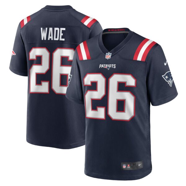 Men’s New England Patriots Shaun Wade Nike Navy Game Jersey