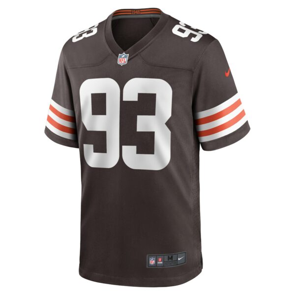 Men’s Cleveland Browns Shelby Harris Nike Brown Team Game Jersey