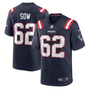 Men's New England Patriots Sidy Sow Nike Navy Team Game Jersey