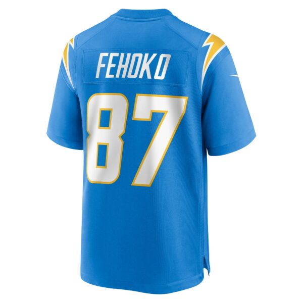 Men’s Los Angeles Chargers Simi Fehoko Nike Powder Blue Game Jersey