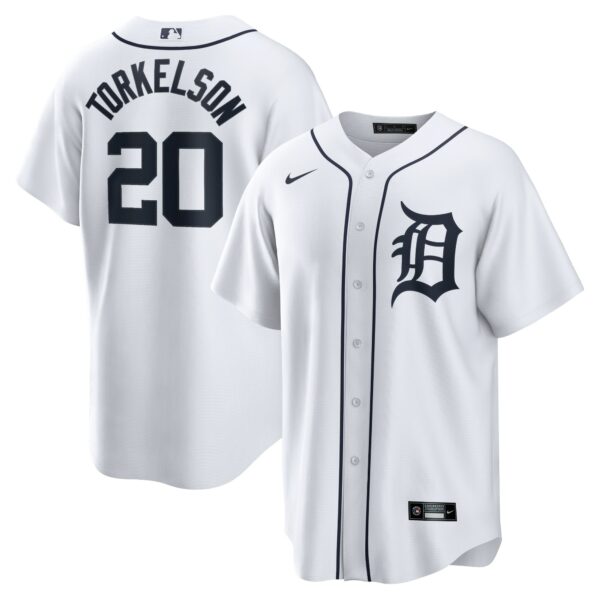 Men’s Detroit Tigers Spencer Torkelson Nike White Home Replica Jersey