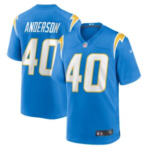 Men's Los Angeles Chargers Stephen Anderson Nike Powder Blue Game Jersey