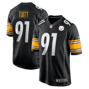 Men's Pittsburgh Steelers Stephon Tuitt Nike Black Game Team Jersey