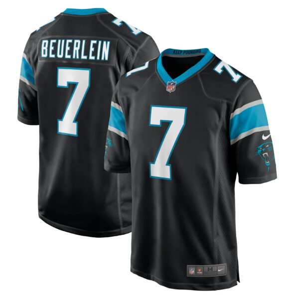 Men’s Carolina Panthers Steve Beuerlein Nike Black Retired Player Jersey