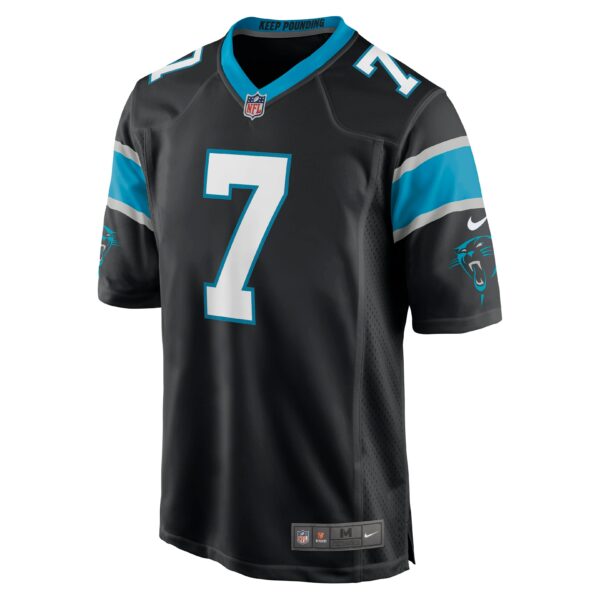 Men’s Carolina Panthers Steve Beuerlein Nike Black Retired Player Jersey