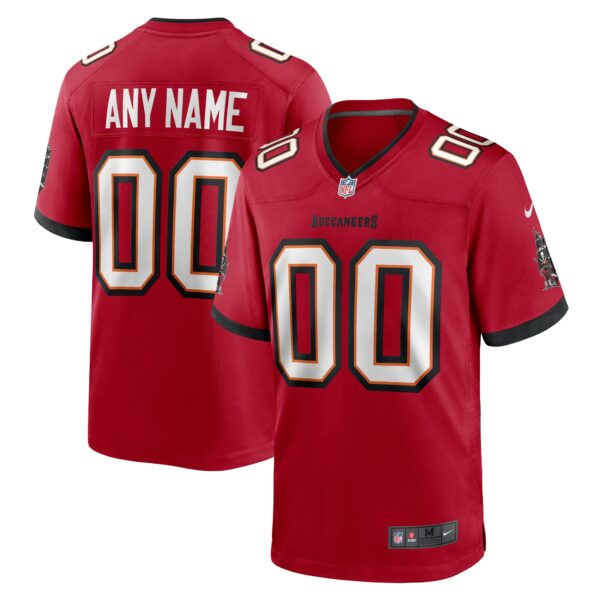 Men’s Nike Tampa Bay Buccaneers Red Custom Game Jersey