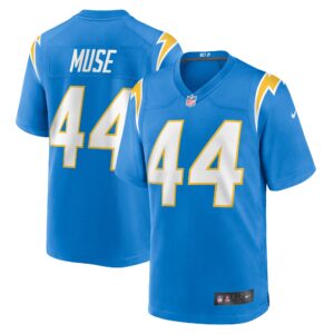 Men's Los Angeles Chargers Tanner Muse Nike Powder Blue Team Game Jersey