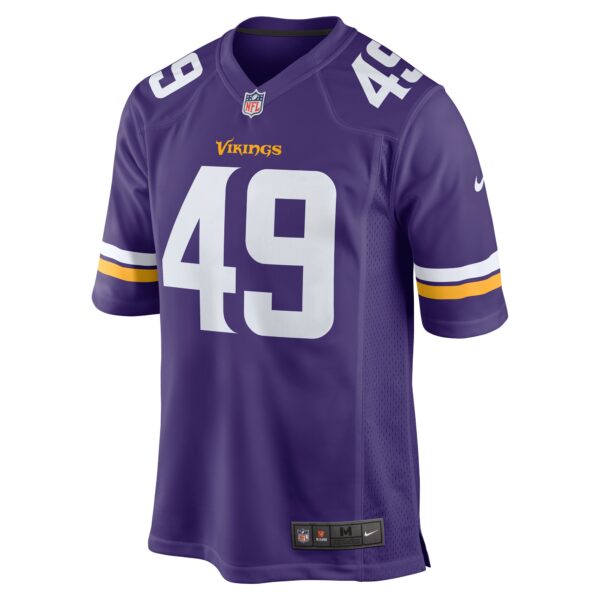 Men’s Minnesota Vikings Tanner Vallejo Nike Purple Team Game Jersey