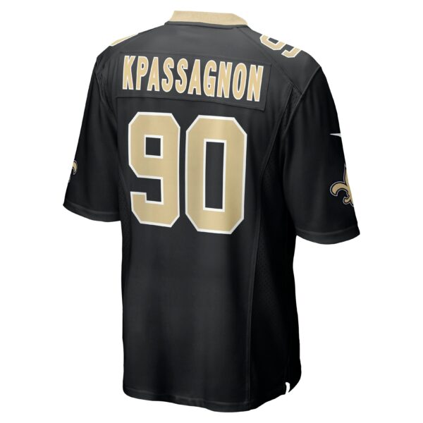 Men’s New Orleans Saints Tanoh Kpassagnon Nike Black Game Jersey