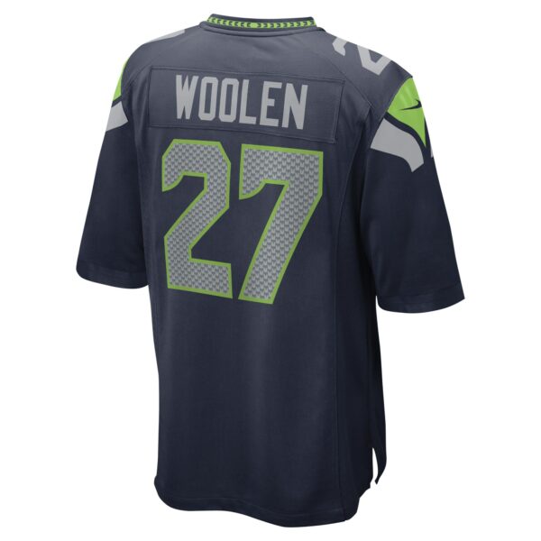 Men’s Seattle Seahawks Tariq Woolen Nike College Navy Game Player Jersey