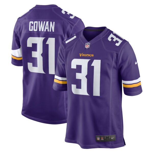 Men’s Minnesota Vikings Tay Gowan Nike Purple Home Game Player Jersey