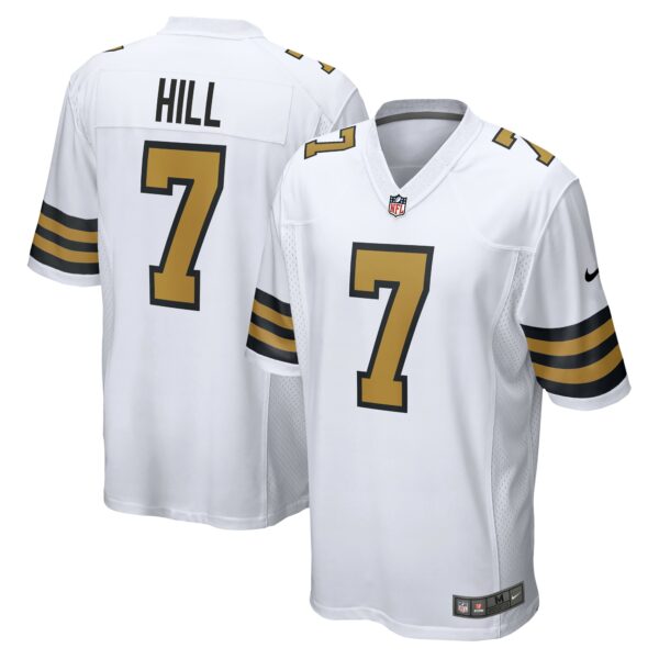 Men’s New Orleans Saints Taysom Hill Nike White Alternate Game Jersey