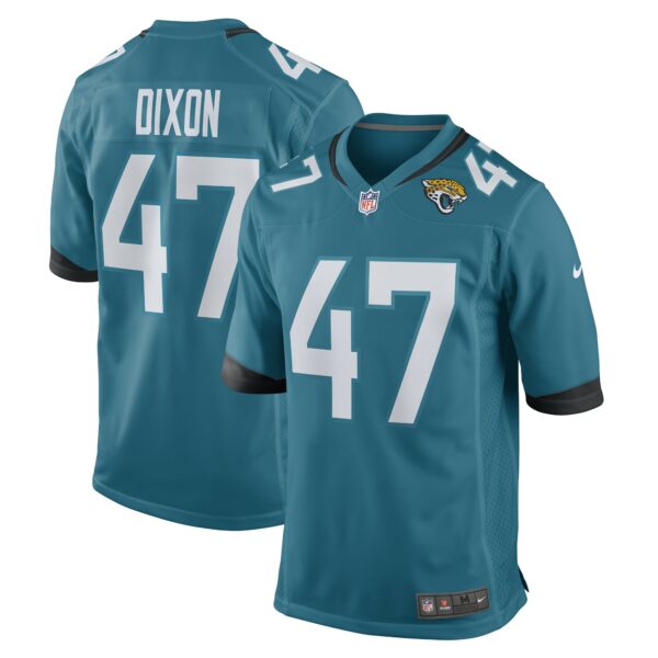 Men’s De’Shaan Dixon Jacksonville Jaguars Nike Teal Team Game Player Jersey